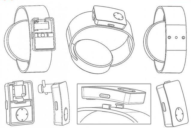 华为申请智能手表专利：用32种潜在方法来收纳蓝牙耳机